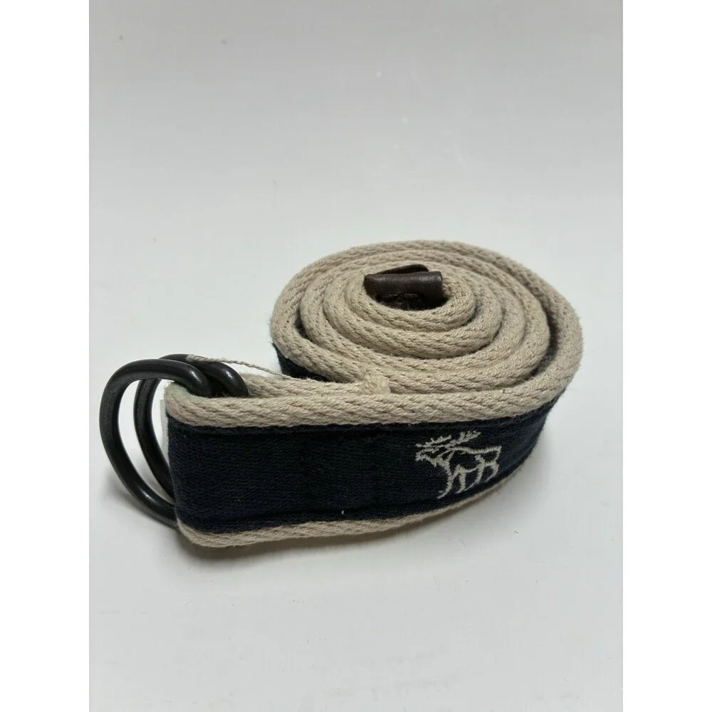 Abercrombie Kids Boys Vintage Fabric Belt (Y2K 90s-00s) Size 8 Blue And Cream
